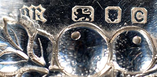 A 1930s Arts & Crafts planished silver waisted napkin ring, by Omar Ramsden. Height 58mm weight 2oz/64grms